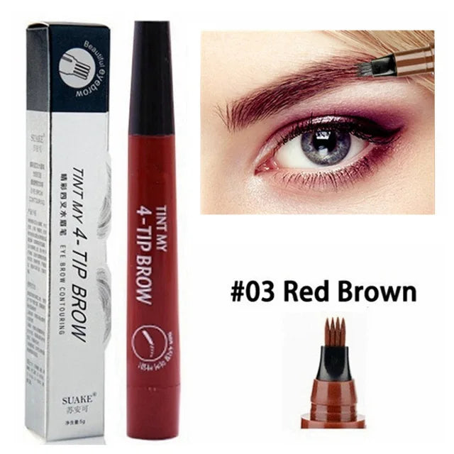 "5 Colors Microblading Eyebrow Pen Waterproof Liquid
